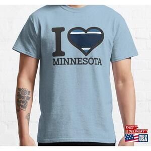 I Love Minnesota Quot Basketball Fan Tshirt Classic Tee